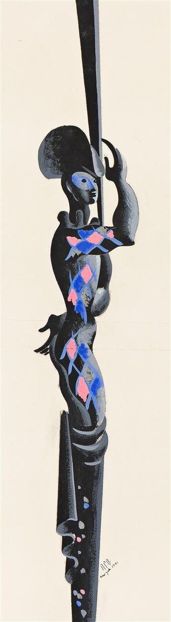 RAOUL PÈNE DU BOIS (1912 - 1985) Harlequin costume design.